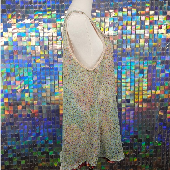 Target Reversible Floral Tank Top Womens Multicolor Sleeveless Blouse Boho - Picture 9 of 12